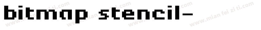 bitmap stencil字体转换